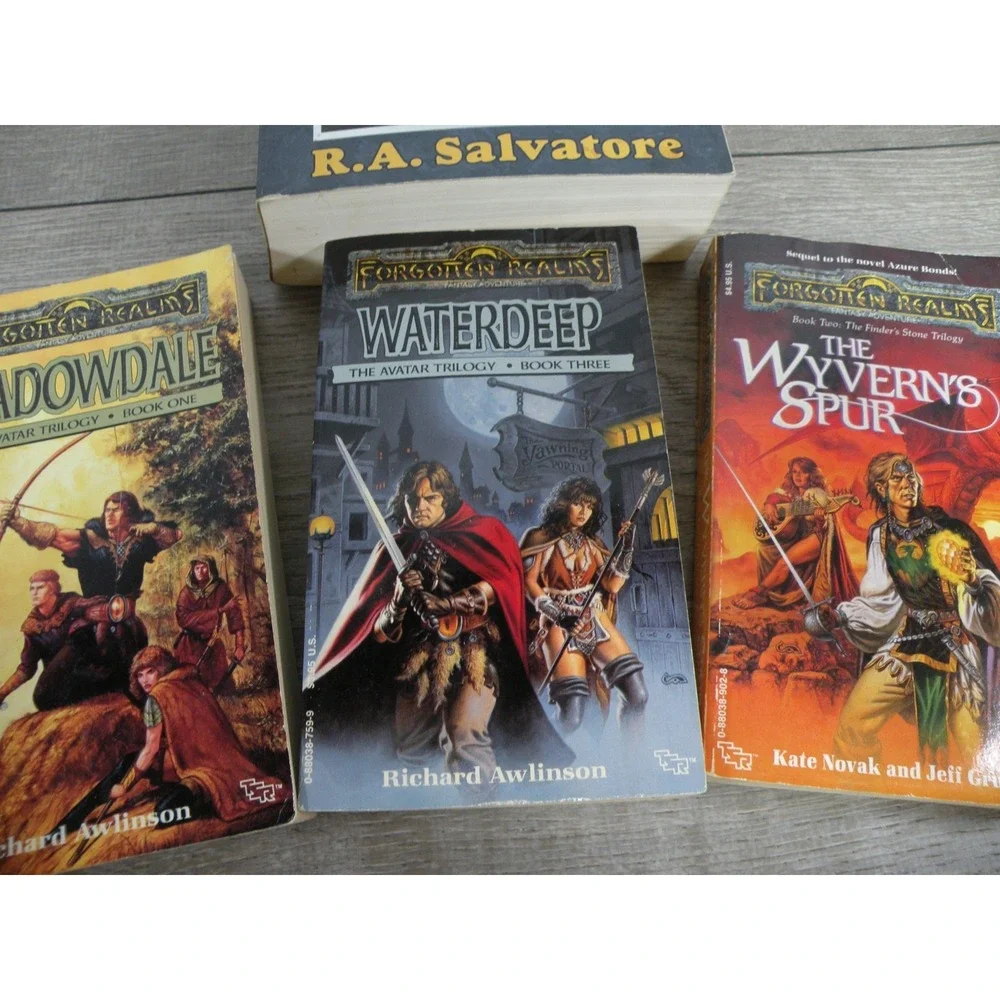 Forgotten Realms Book Lot: Icewind Dale Trilogy CE, Avatar Trilogy, Wyvern's